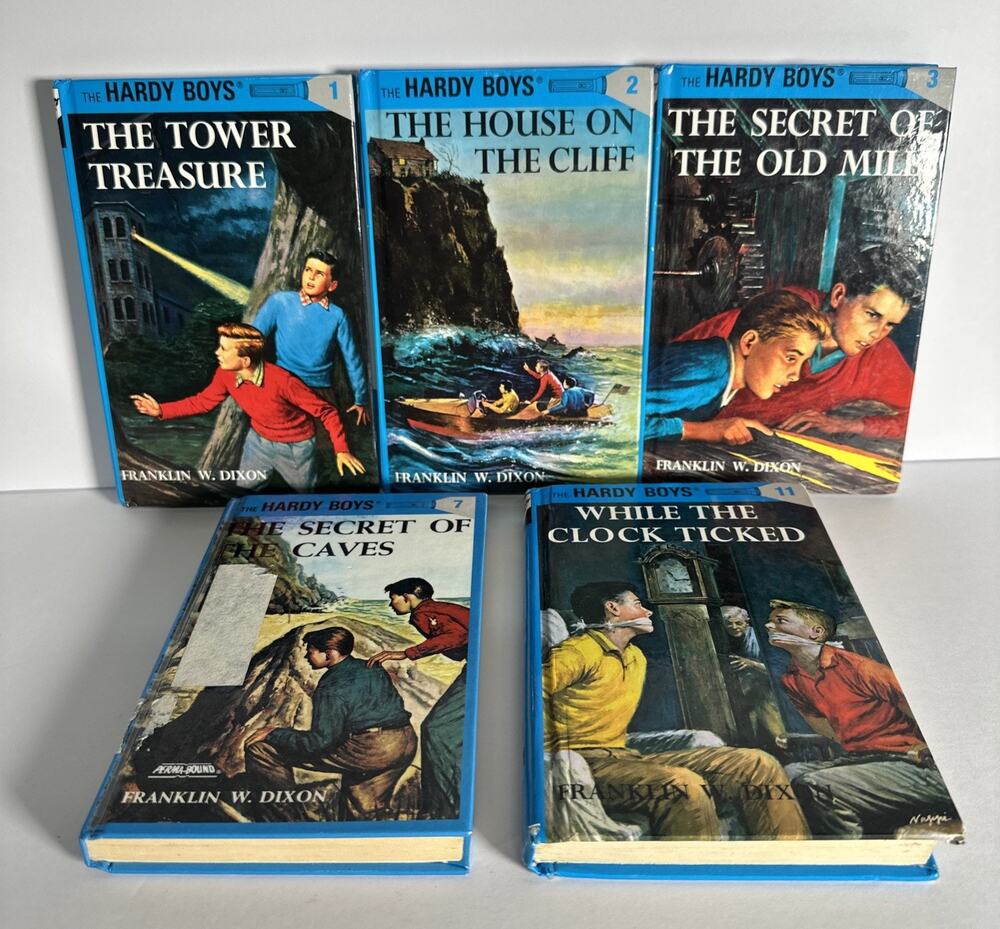 The Hardy Boy Book Lot Of 5 By Franklin W. Dixon (1,2,3,7,11)
